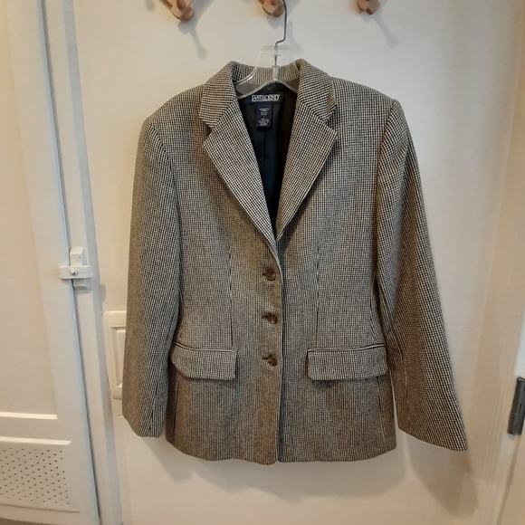 Land's End Plaid Stitched Blazer - Picture 2 of 5
